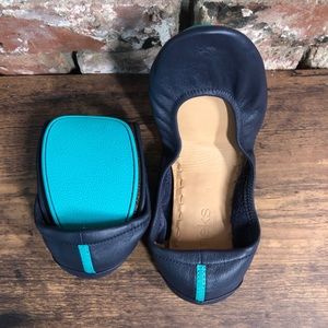Tieks California Navy Size 8